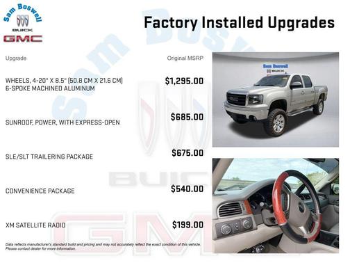 Silver Birch Metallic 2007 GMC Sierra 1500 SLT Crew Cab
