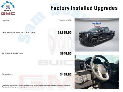 Onyx Black 2024 GMC Sierra 1500 Elevation