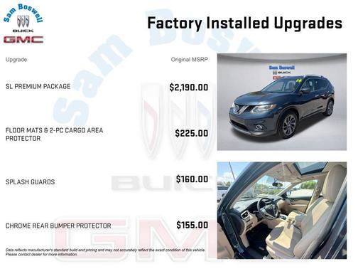 Arctic Blue Metallic 2016 Nissan Rogue SL