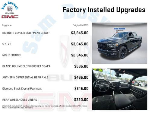 Diamond Black Crystal Pearlcoat 2024 RAM 1500 Big Horn/Lone Star