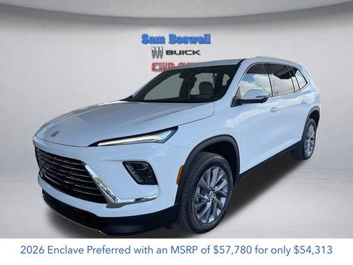 Summit White 2026 Buick Enclave Preferred FWD