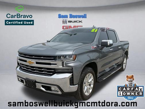Satin Steel Metallic 2021 Chevrolet Silverado 1500 LTZ