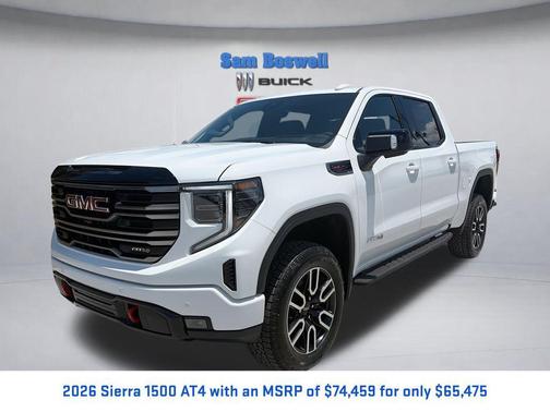 Summit White 2026 GMC Sierra 1500 AT4