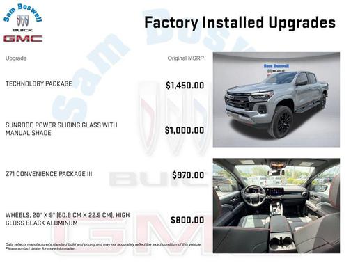 Sterling Gray Metallic 2025 Chevrolet Colorado Z71