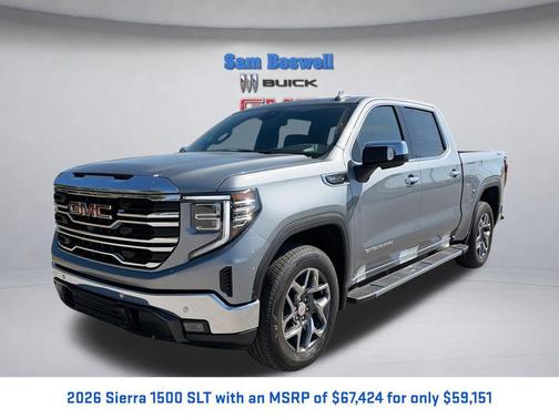 Sterling Metallic 2026 GMC Sierra 1500 SLT