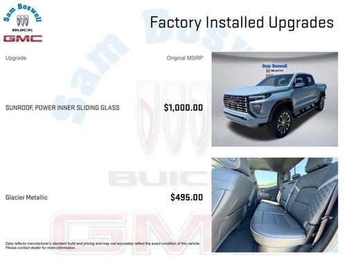 Glacier Metallic 2026 GMC Canyon Denali