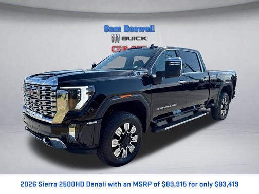 Onyx Black 2026 GMC Sierra 2500 Denali