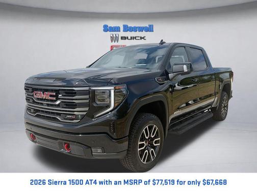 Onyx Black 2026 GMC Sierra 1500 AT4