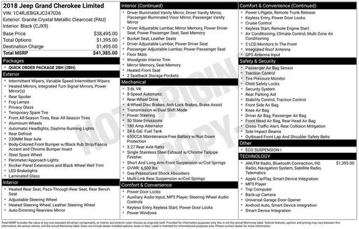 2018 Jeep Grand Cherokee Limited