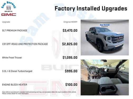 White Frost Tricoat 2023 GMC Sierra 1500 SLT