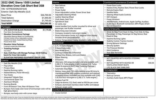 2022 GMC Sierra 1500 Elevation