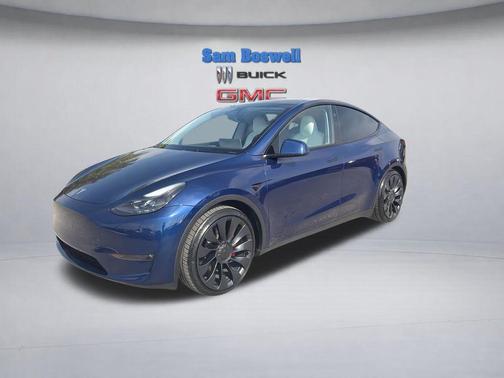 Deep Blue Metallic 2024 Tesla Model Y Performance Dual Motor All-Wheel Drive