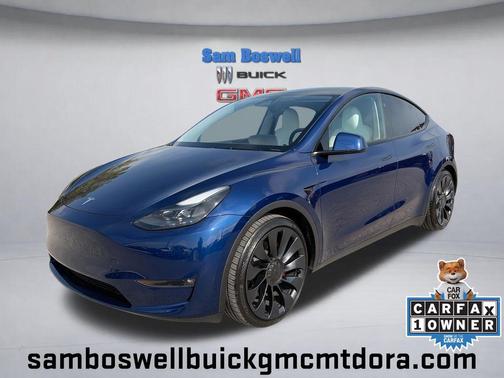 Deep Blue Metallic 2024 Tesla Model Y Performance Dual Motor All-Wheel Drive