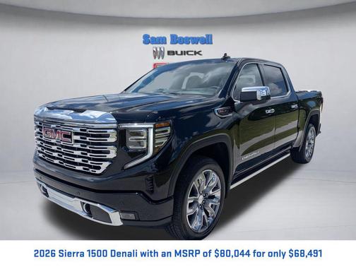 Onyx Black 2026 GMC Sierra 1500 Denali