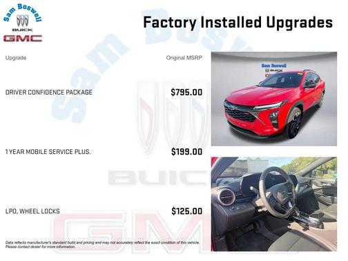 Apex Red 2026 Chevrolet Trax FWD 2RS