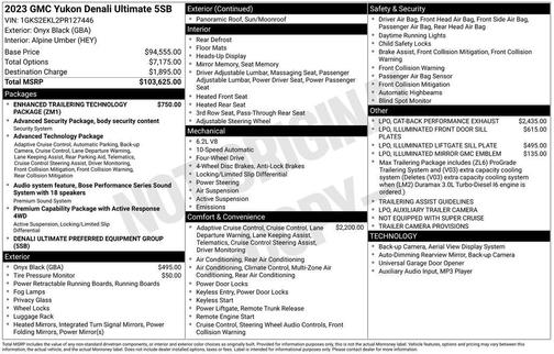 2023 GMC Yukon Denali Ultimate