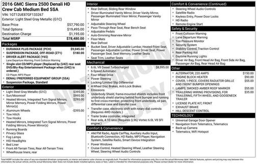 2016 GMC Sierra 2500 Denali