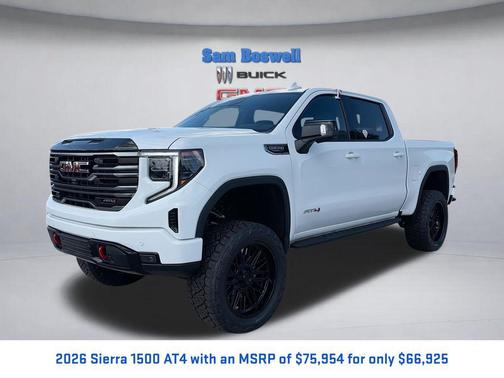 Summit White 2026 GMC Sierra 1500 AT4