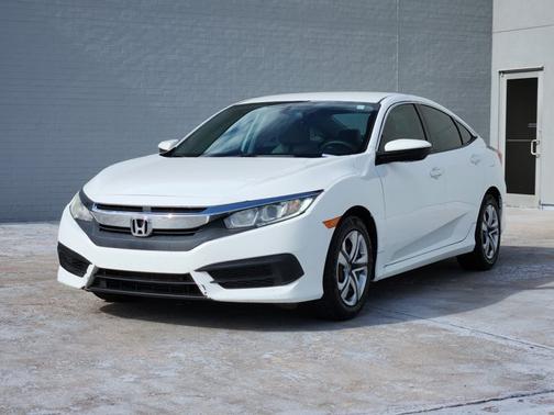 White 2016 Honda Civic LX