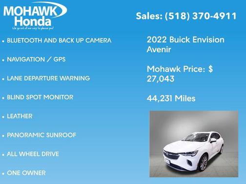 2022 Buick Envision AWD Avenir