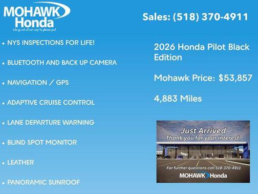 Solar Silver Metallic 2026 Honda Pilot Black Edition