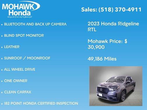 2023 Honda Ridgeline RTL