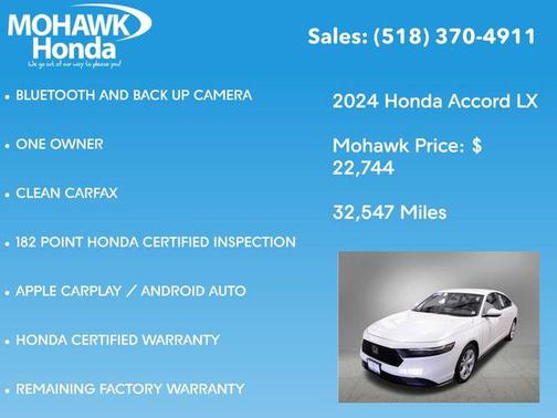 2024 Honda Accord LX 1.5T