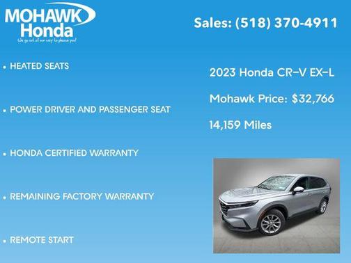 Lunar Silver Metallic 2023 Honda CR-V EX-L