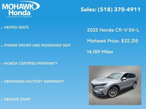 Lunar Silver Metallic 2023 Honda CR-V EX-L