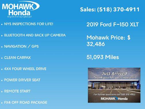 Oxford White 2019 Ford F-150 XLT