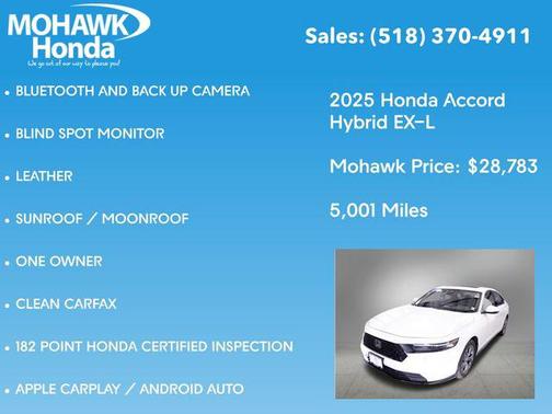 2025 Honda Accord Hybrid EX-L