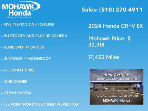Platinum White Pearl 2024 Honda CR-V EX AWD