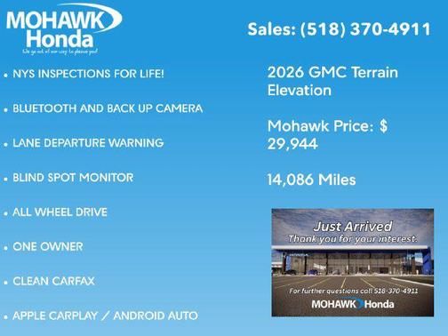 Sterling Metallic 2026 GMC Terrain AWD Elevation