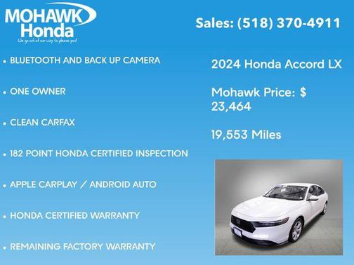 2024 Honda Accord LX 1.5T