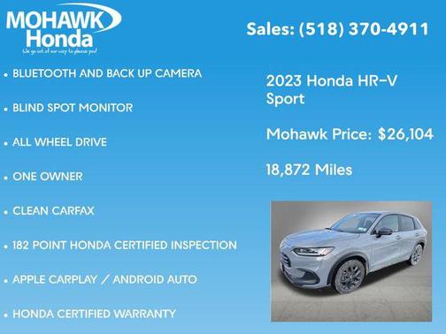 2023 Honda HR-V AWD Sport