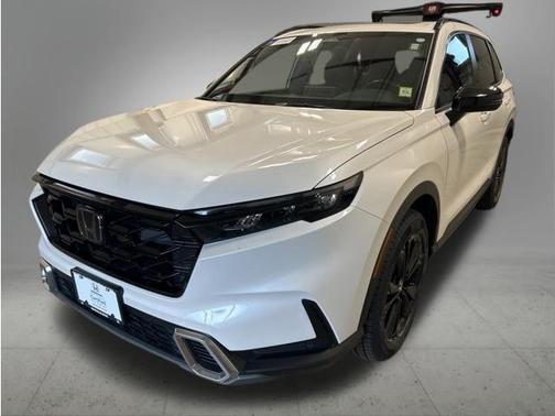 Platinum White Pearl 2025 Honda CR-V Hybrid Sport Touring AWD