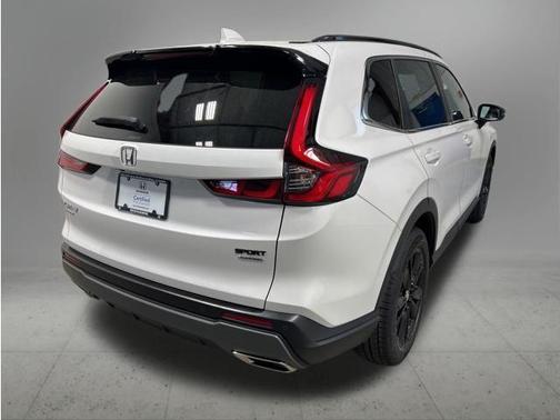 Platinum White Pearl 2025 Honda CR-V Hybrid Sport Touring AWD