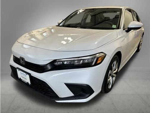 Platinum White Pearl 2024 Honda Civic LX