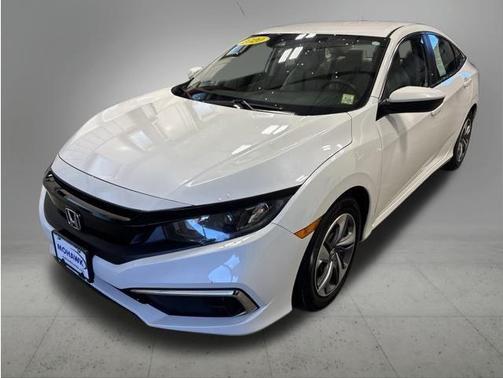 Platinum White Pearl 2020 Honda Civic LX