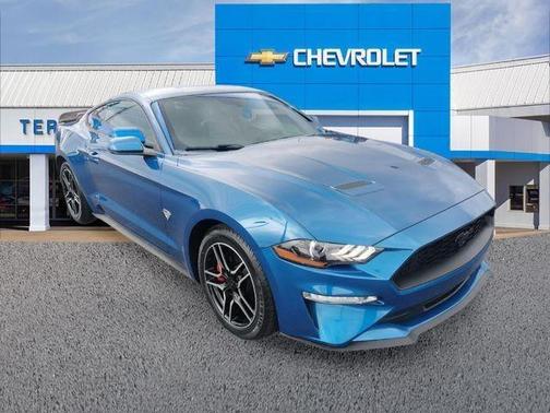 Blue 2018 Ford Mustang EcoBoost