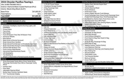 2024 Chrysler Pacifica Touring L