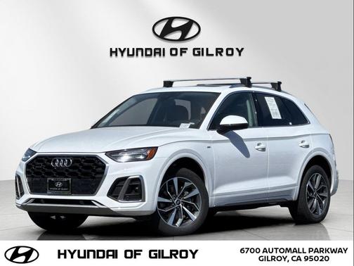 Glacier White Metallic 2024 Audi Q5 45 S line Premium Plus