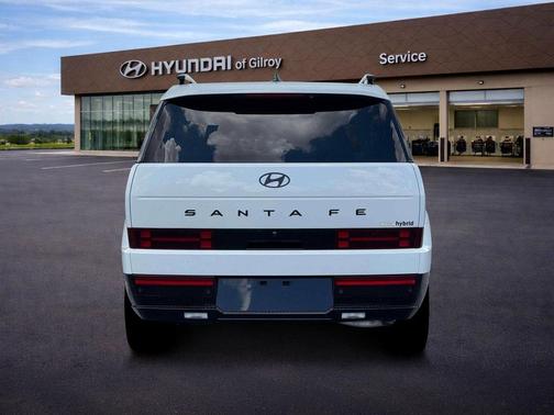 Serenity White 2026 Hyundai SANTA FE HEV Calligraphy