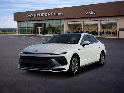Serenity White 2026 Hyundai SONATA Hybrid SE