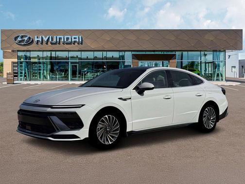 Serenity White 2026 Hyundai SONATA Hybrid SE