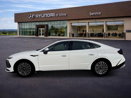 Serenity White 2026 Hyundai SONATA Hybrid SE