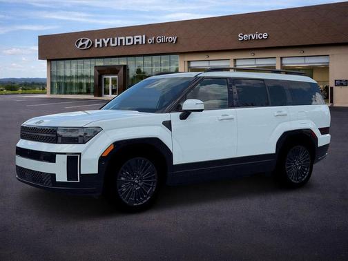Serenity White 2026 Hyundai SANTA FE HEV Calligraphy