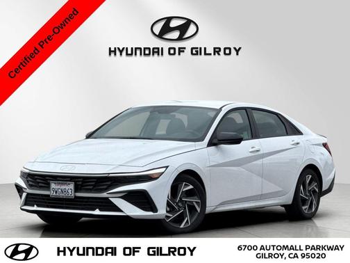 Serenity White 2025 Hyundai ELANTRA Sport