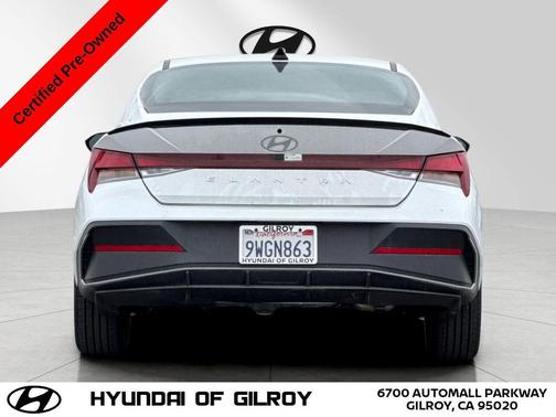 Serenity White 2025 Hyundai ELANTRA Sport