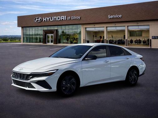 Serenity White 2026 Hyundai ELANTRA HEV SEL Sport